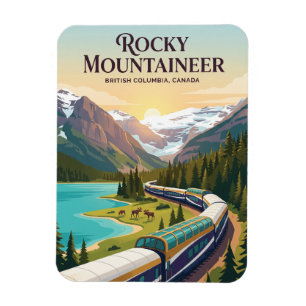 Rocky Mountaineer (Canadian Rockies) Canada Magnet