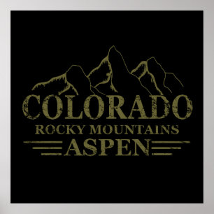 Rocky Mountains Aspen Colorado  Poster