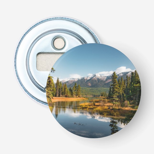 Rocky mountains bottle opener (Front)