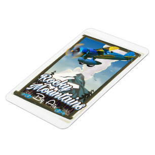 Rocky Mountains by Air! Magnet