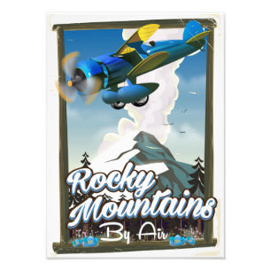 Rocky Mountains by Air! Photo Print