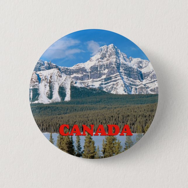 Rocky Mountains Canada 6 Cm Round Badge (Front)