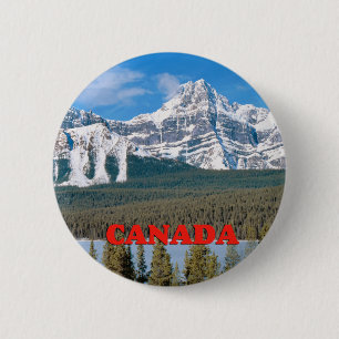 Rocky Mountains Canada 6 Cm Round Badge