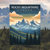 Rocky Mountains Canada Vintage Travel