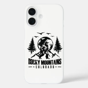 Rocky Mountains Colorado Bigfoot Vintage Hiking iPhone 16 Case