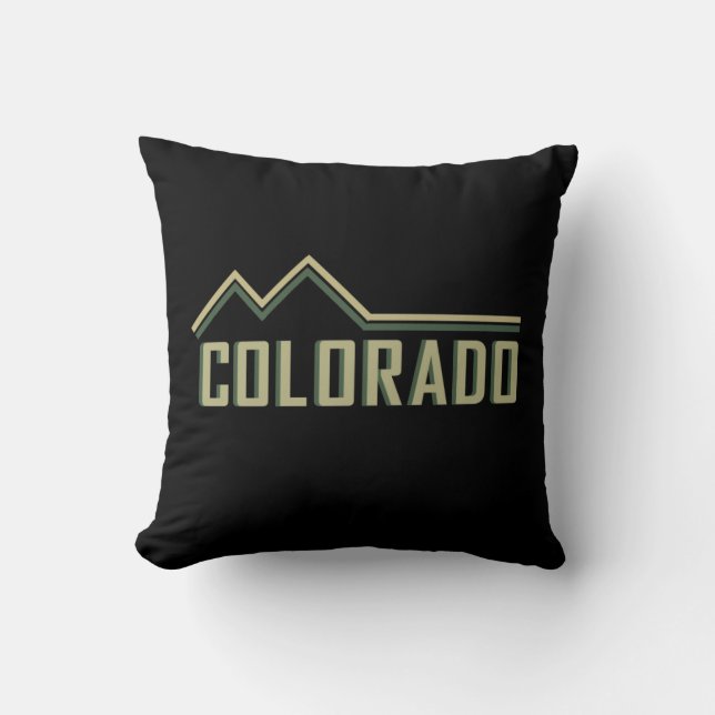 Rocky Mountains Colorado  Cushion (Front)