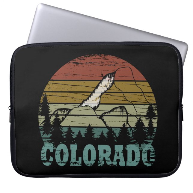 Rocky Mountains Colorado Laptop Sleeve (Front)