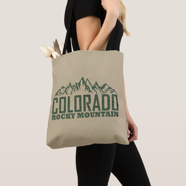 rocky Mountains Colorado Tote Bag (Close Up)