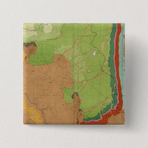 Rocky Mountains Geological 15 Cm Square Badge