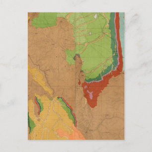 Rocky Mountains Geological Postcard