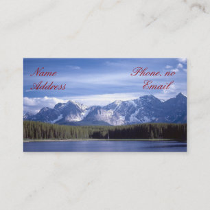 Rocky Mountains Lake Business Card