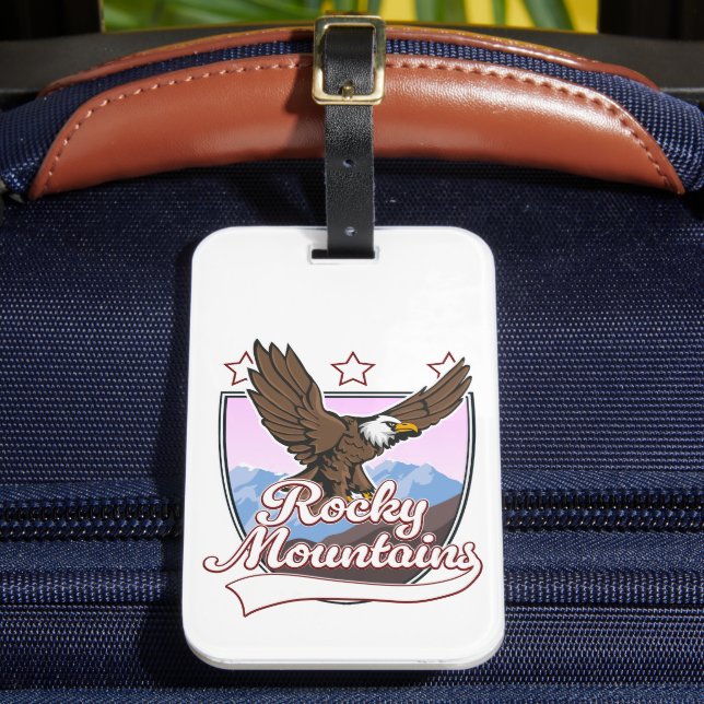 Rocky Mountains logo Luggage Tag (Front Insitu 2)