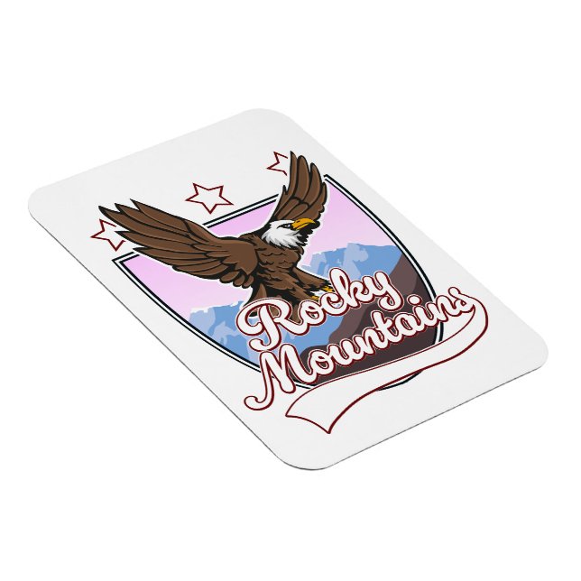 Rocky Mountains logo Magnet (Right Side)