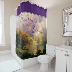 Rocky mountains Majestic Shower Curtain