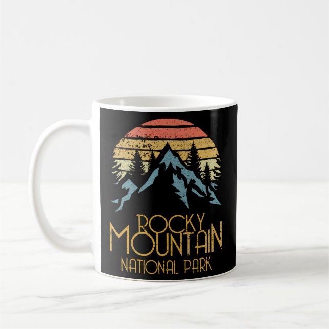Rocky Mountains National Park Colorado Coffee Mug (Left)