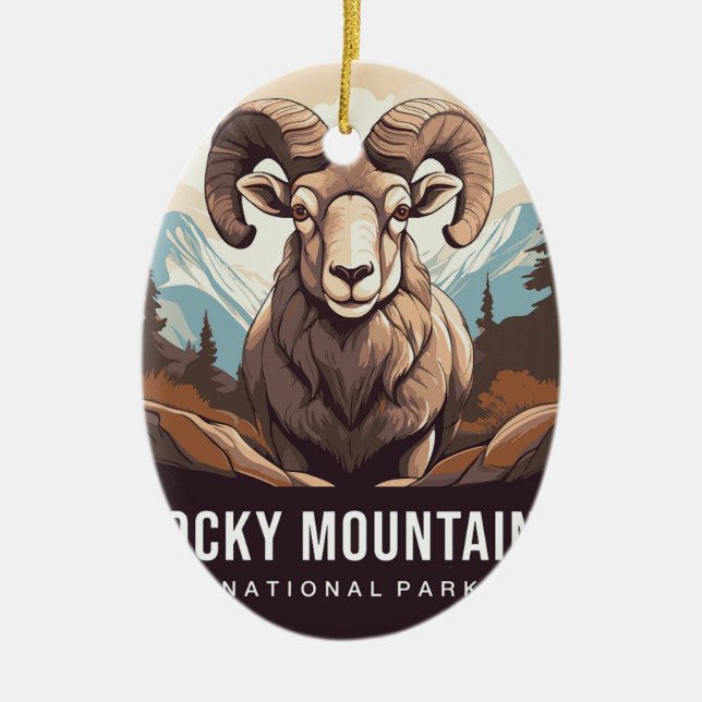 Rocky Mountains National Park ornaments (Front)