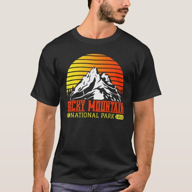 Rocky Mountains National Park Souvenirs Colorado B T-Shirt (Front)