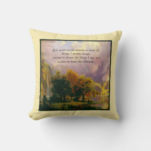 Rocky mountains Sereity prayer Cushion