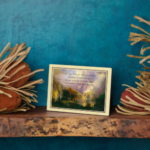 Rocky mountains serenity prayer plaque