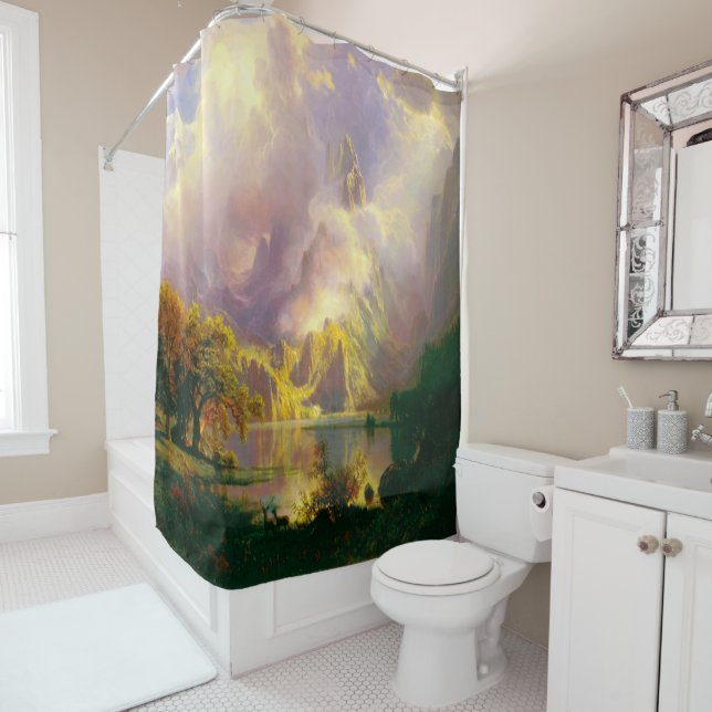 Rocky mountains  shower curtain (In Situ)