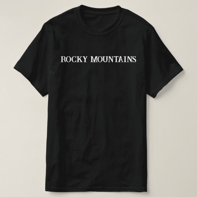 Rocky Mountains T-Shirt (Design Front)