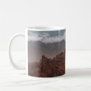 ROCKY MOUNTAINS UNDER GRAY SKIES COFFEE MUG
