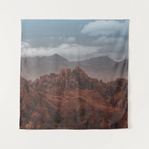 ROCKY MOUNTAINS UNDER GRAY SKIES TAPESTRY