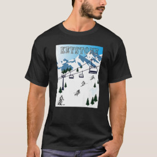 Rocky Mountains Winter Sports Ski Area Keystone T-Shirt