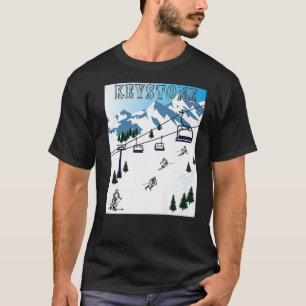 Rocky Mountains Winter Sports Ski Area Keystone T-Shirt