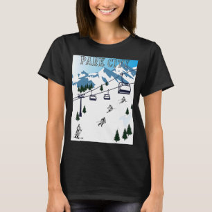 Rocky Mountains Winter Sports Ski Area Park City T-Shirt