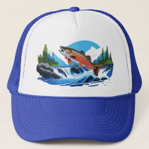 Rocky Mountin Wild Trout Stream Trucker Hat