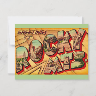 Rocky Moutains Greeting Postcard