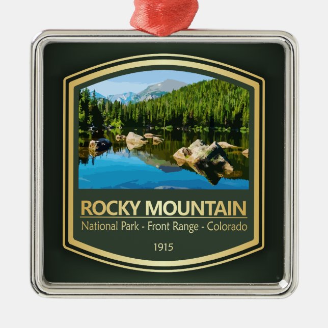 Rocky Mtn NP (PF1) Metal Ornament (Front)