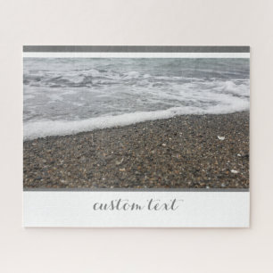 ROCKY OCEAN BEACH WHITE WATER WAVES ROLLING SHORE JIGSAW PUZZLE