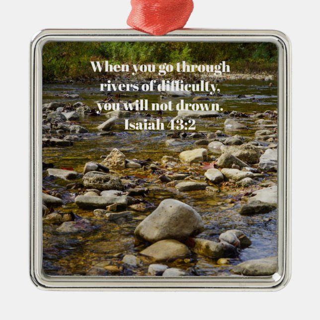 Rocky Path Metal Ornament (Front)