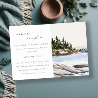 Rocky Pine Mountain Seascape Wedding Reception