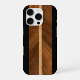 Rocky Point Hawaiian Faux Wood Surfboard 2 iPhone 16 Pro Case
