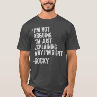 Rocky Quote Funny Birthday Custom Name Idea Engine T-Shirt