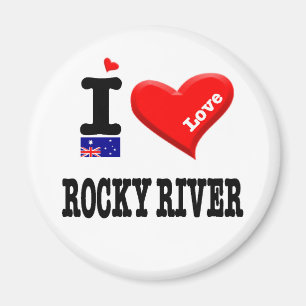 ROCKY RIVER - I Love Magnet