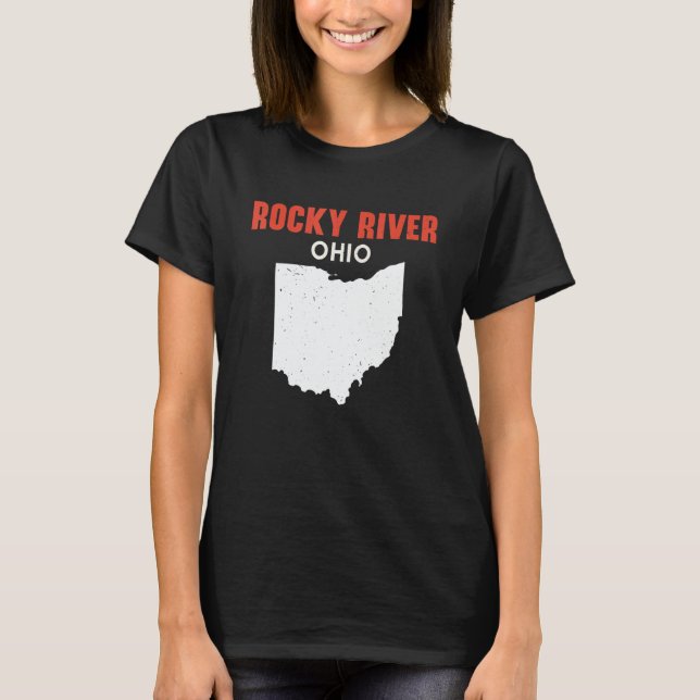 ROCKY RIVER Ohio USA State America Travel Ohioan T-Shirt (Front)
