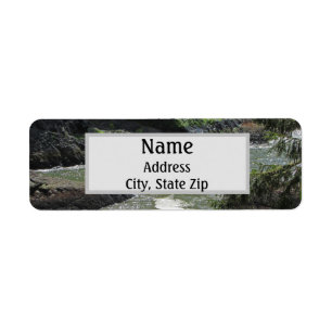 Rocky River Rustic Landscape Hills Wilderness Return Address Label