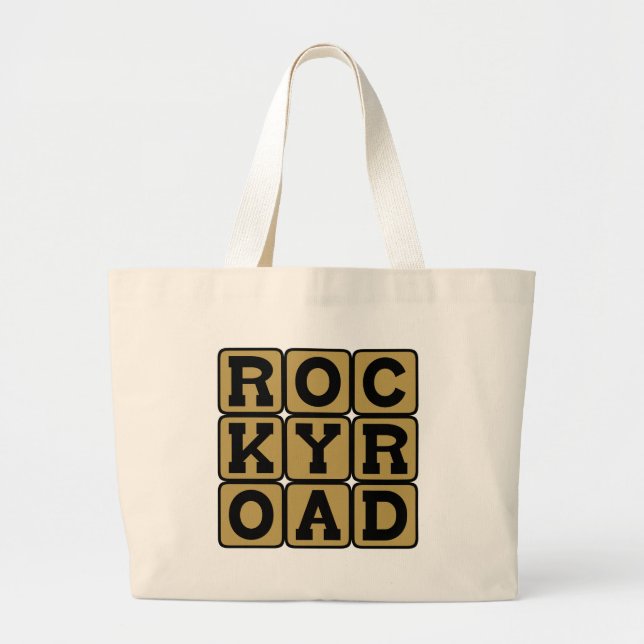 Rocky Road, Ice Cream Flavour Large Tote Bag (Front)