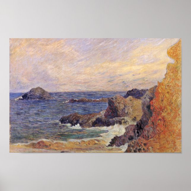 Rocky Sea Coast By Paul Gauguin (Best Quality) Poster (Front)