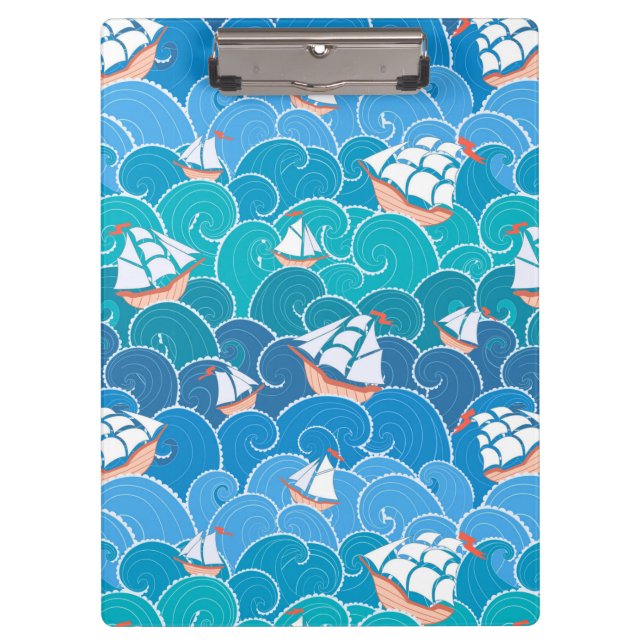 Rocky Sea Pattern Clipboard (Front)