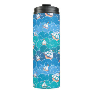 Rocky Sea Pattern Thermal Tumbler