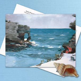 Rocky Shore Bermuda Winslow Homer Postcard