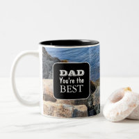 Rocky Shore Sea Photo Father's Day Bible Verse