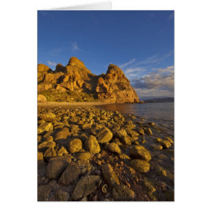 Rocky shoreline on Isla Carmen in the Gulf of