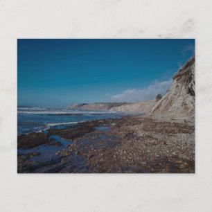 Rocky Shoreline with Cliffs Tide Pools Coastal Vie Postcard