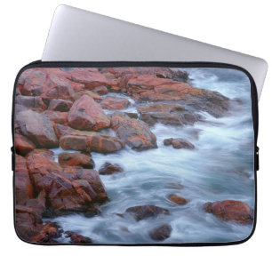 Rocky shoreline with water, Canada Laptop Sleeve